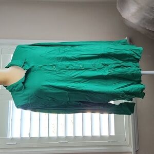 TORRID Green Button Down- size 2X